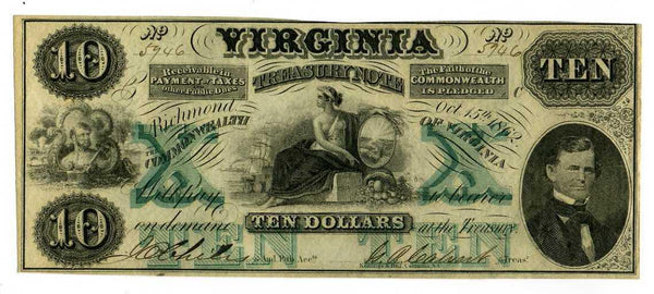 アメリカ　１０ドル紙幣　ヴァージニア - 野崎コイン