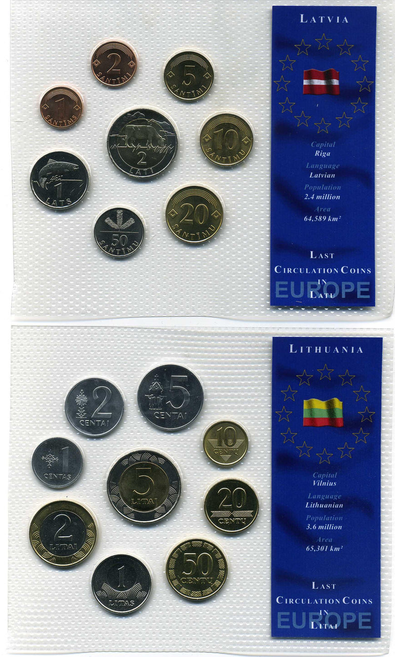ユーロ加盟国１０カ国　ユーロ前のラストコインセット - 野崎コイン