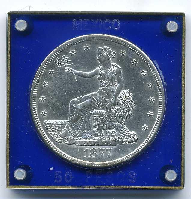 アメリカ　貿易銀　１８７７年 - 野崎コイン