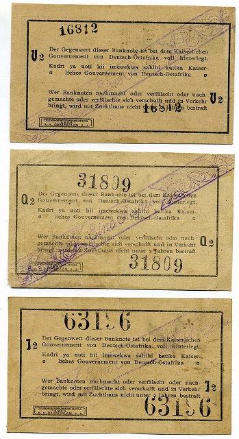 ドイツ領東アフリカ 3枚セット – 野崎コイン