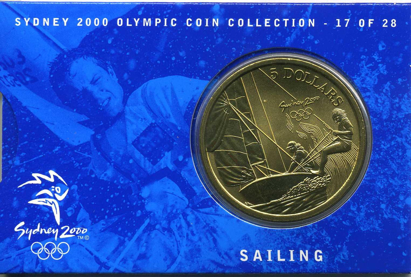オーストラリア シドニーオリンピック5ドル黄銅貨 セイリング – 野崎