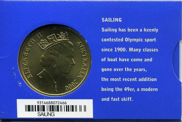 オーストラリア　シドニーオリンピック５ドル黄銅貨　セイリング - 野崎コイン
