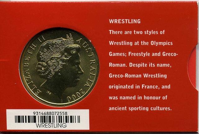 オーストラリア シドニーオリンピック5ドル黄銅貨 レスリング – 野崎