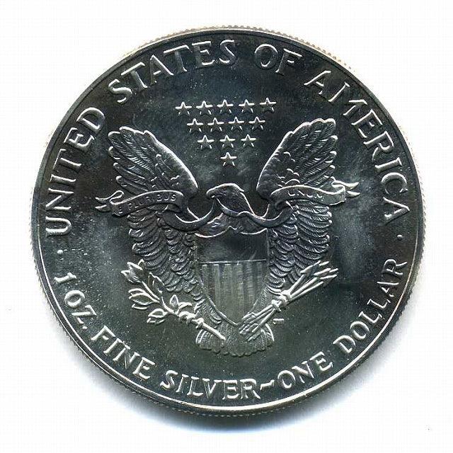 外国銀貨　アメリカ1D銀貨 1988年 アメリカ 1ドル銀貨 イーグル 1988年 – 野崎コイン