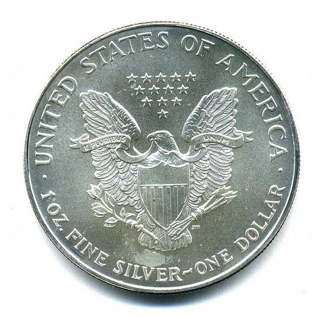 アメリカ　１ドル銀貨　イーグル　１９９４年 - 野崎コイン