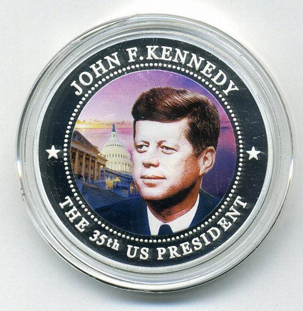 リベリア　ケネディ大統領　５ドルカラー貨 - 野崎コイン