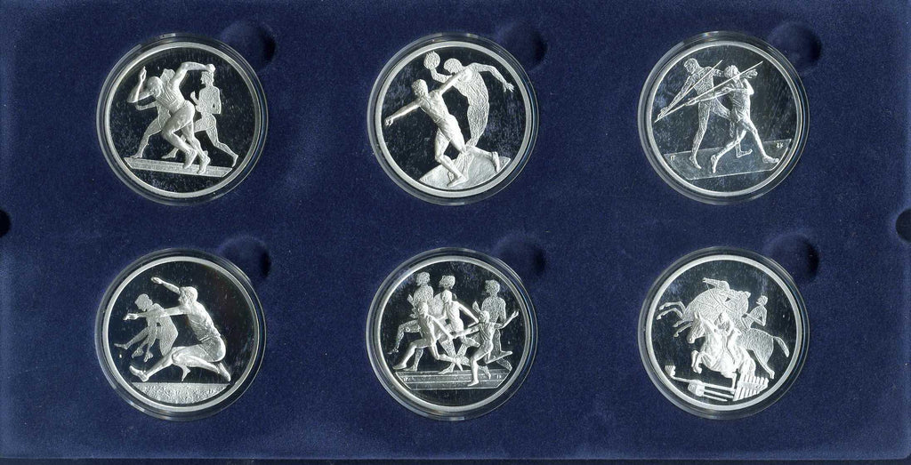 ギリシャ アテネオリンピック公式記念コイン 銀貨６枚セット – 野崎 ...