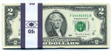 アメリカ　２ドル紙幣　２５枚束＄５０ - 野崎コイン