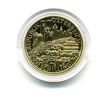 オーストリア 500シリング金貨 1998年 – 野崎コイン