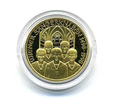 オーストリア　５００シリング金貨　１９９８年