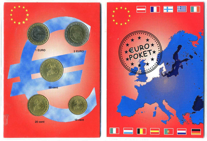 モナコ　ユーロコイン　２００２年 - 野崎コイン