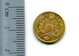 旧１円金貨 明治４年(1871)前期 発行枚数 1,841,288枚 直径 13.51mm 品位 金900 / 銅100 量目1.67g