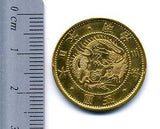 旧５円金貨 明治３年(1870) 直径 23.84mm 品位 金900 / 銅100 量目8.33g