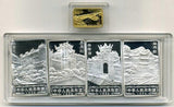 中国　１９９６年　長江三峡記念幣50元金貨・20元銀貨4枚 - 野崎コイン