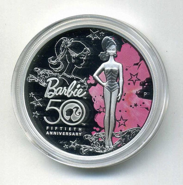 ツバル　バービー５０周年記念銀貨　１ドル　２００９年 - 野崎コイン