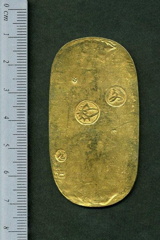 文政小判金 背刻印 九七 鑑定書付き – 野崎コイン