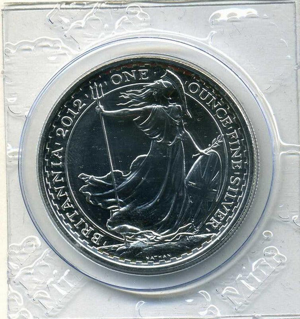 イギリス　ブリタニア２ポンド銀貨　２０１２年 - 野崎コイン