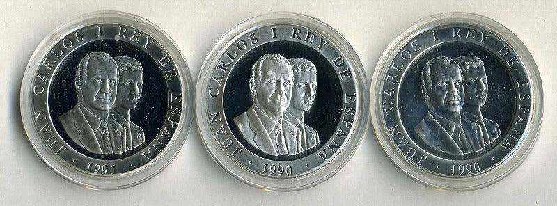 スペイン バルセロナオリンピック記念２０００ペセタ銀貨３種セット 