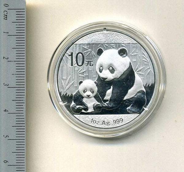 中国　10元　パンダ銀貨　2012年 - 野崎コイン