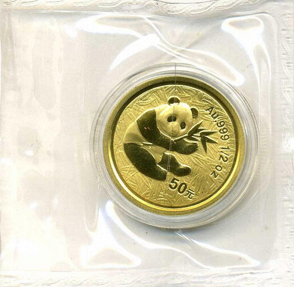 中国　2000年　パンダ金貨　50元 - 野崎コイン