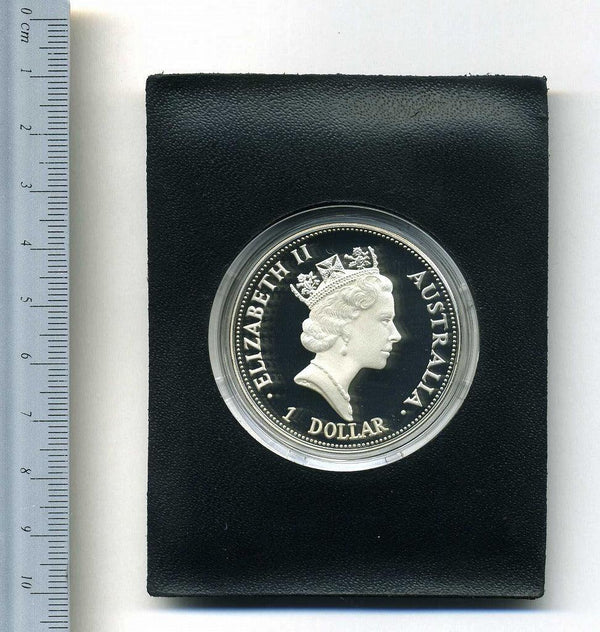 オーストラリア　ワライカワセミ　1ドル銀貨　1993年 - 野崎コイン