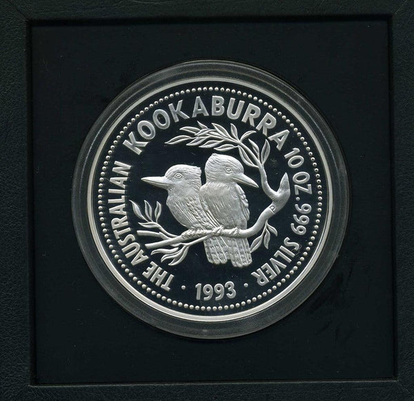 オーストラリア　ワライカワセミ　10ドル銀貨　1993年 - 野崎コイン