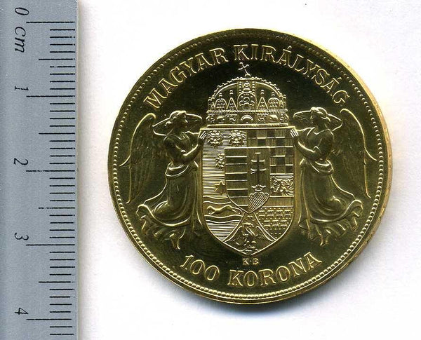 匈牙利100KORONA金币，Franz Joseph，1908年。