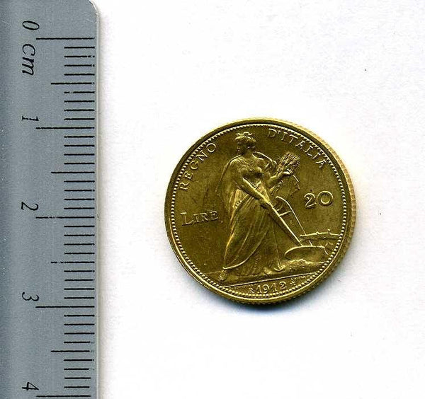 イタリア　20リレ金貨　ヴィットーリオ・エマヌエーレ3世　コインコレクターの王様 - 野崎コイン