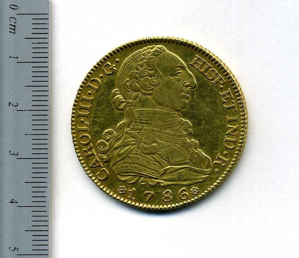 スペイン　8エスクード　カルロス3世　1786年 - 野崎コイン