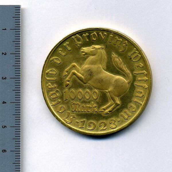 1923年 10000マルク ヴェストファーレン ドイツ 緊急貨幣 1923年 10000マルク ヴェストファーレン ドイツ 緊急貨幣 - メルカリ