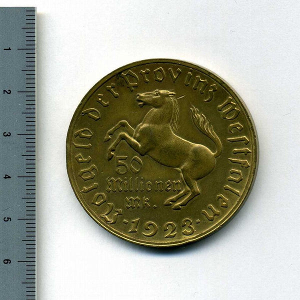 1923年 5000万 マルク 硬貨 ヴェストファーレン ドイツ 緊急貨幣 img_20c611_600x600_crop_center