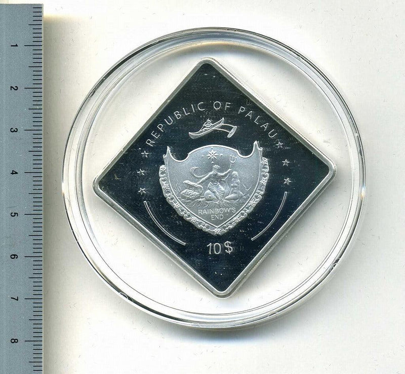 パラオ　戦艦プリンス・オブ・ウェールズ　10ドル銀貨　2009年 - 野崎コイン