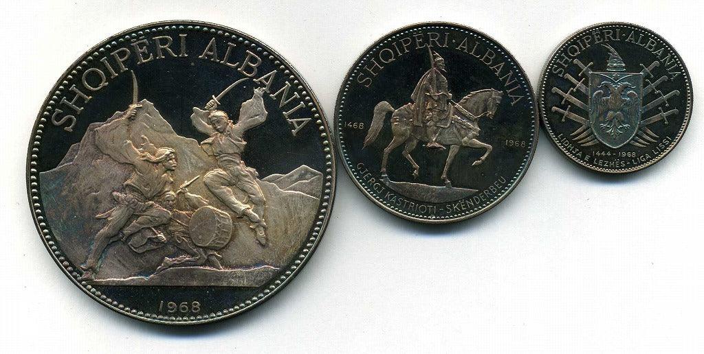 アルバニア 1968年 金貨・銀貨8枚セット – 野崎コイン
