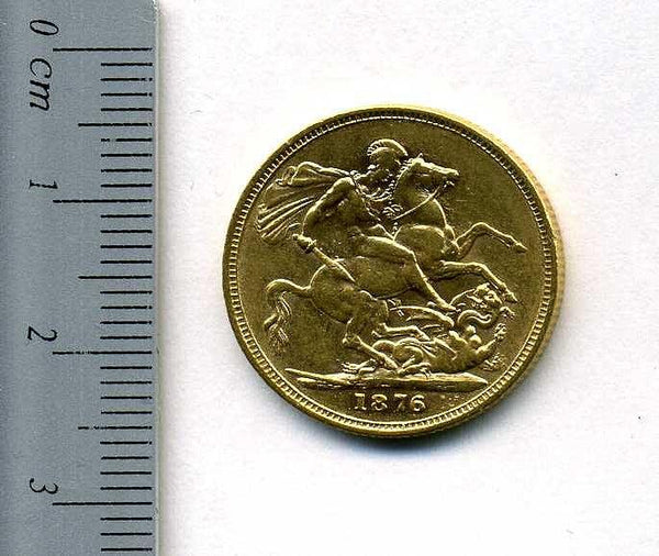 オーストラリア　ソブリン金貨　1876年M - 野崎コイン