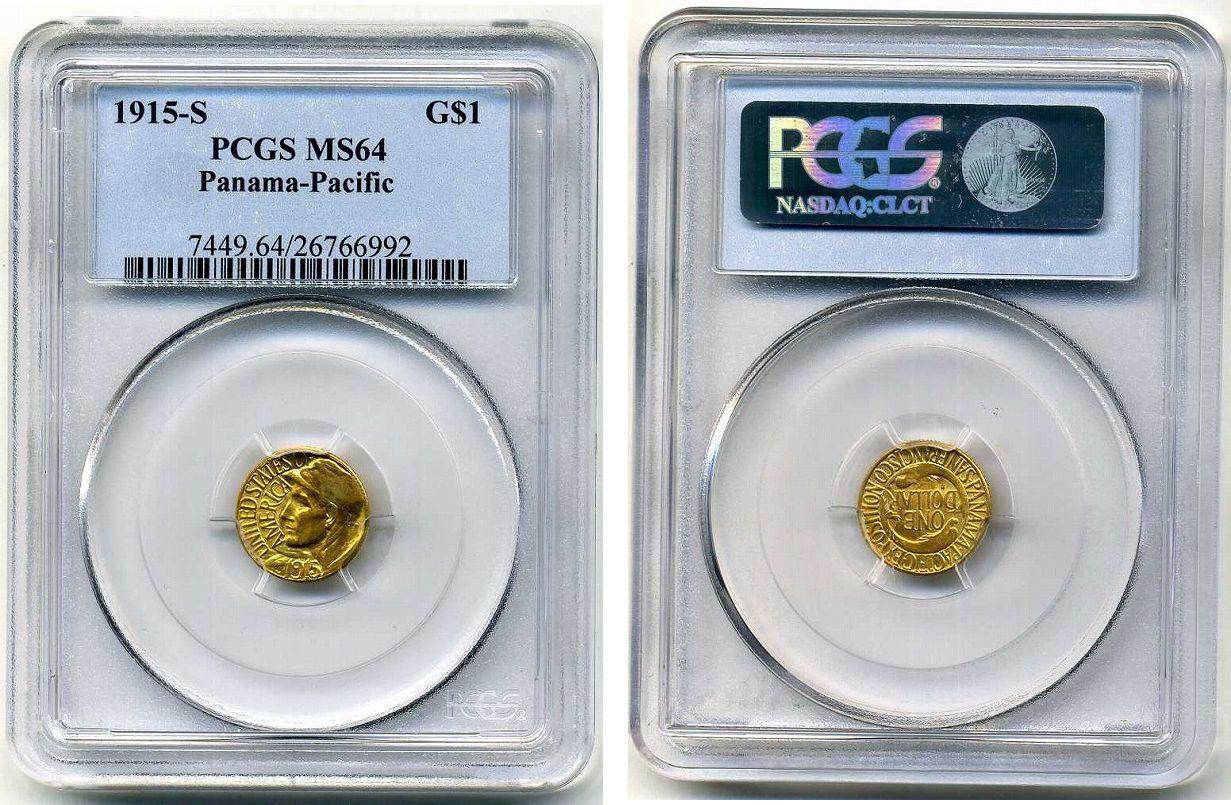 アメリカ 1ドル金貨 サンフランシスコ万国博覧会記念 PCGS MS64
