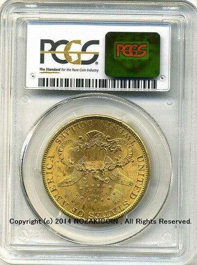 アメリカ 20ドル金貨 リバティヘッド 1897年 未使用 PCGS MS63 – 野崎