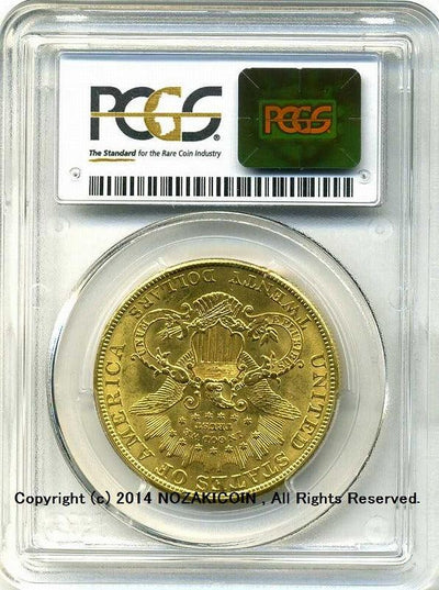 アメリカ 20ドル金貨 リバティヘッド 1904年 未使用 PCGS MS62+ – 野崎コイン