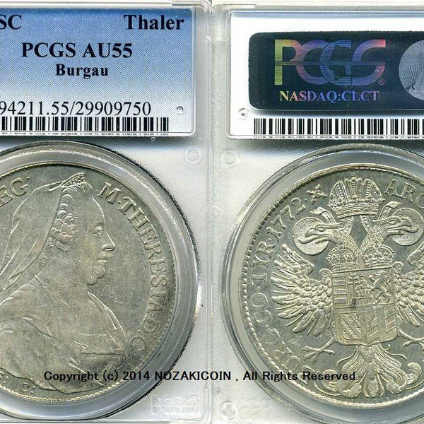 【PCGS AU55】1647年 オーストリア ザルツブルク ターラー 銀貨 PCGS AU55】1647年 オーストリア ザルツブルク ターラー 銀貨