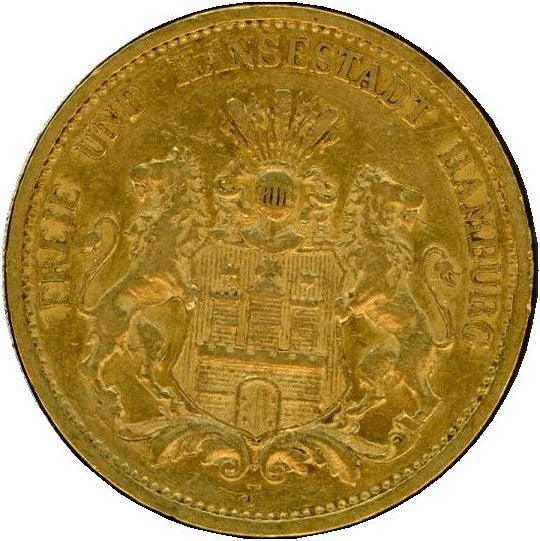 德国20马克金币，汉堡，1878年。 – 野崎コイン