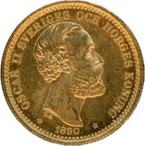 スウェーデン 20クローナー金貨　1890年 - 野崎コイン