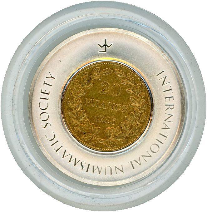 ベルギー 20フラン金貨 1865 レオポルド1世 – 野崎コイン