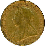 イギリス　ソブリン金貨　1893年　ヴィクトリア女王 - 野崎コイン