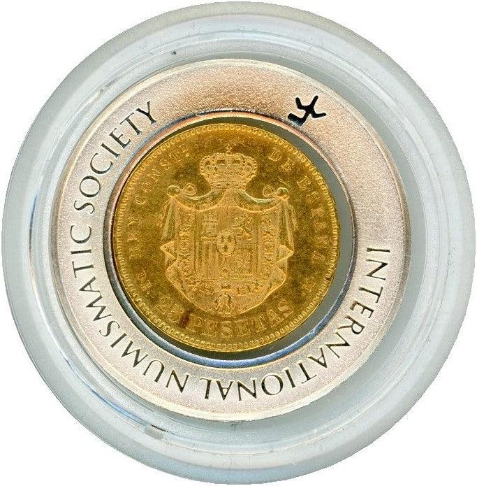 スペイン 1878年 25ペセタ金貨