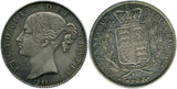 イギリス　ヴィクトリア クラウン銀貨　ヤングヘッド1845年　PCGS XF45 - 野崎コイン