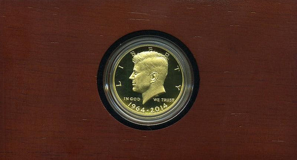 アメリカ　ケネディハーフダラー発行50周年記念プルーフ金貨　2014年 - 野崎コイン