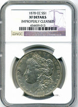 アメリカ　1ドル銀貨　1878年CC　NGC XF Details - 野崎コイン