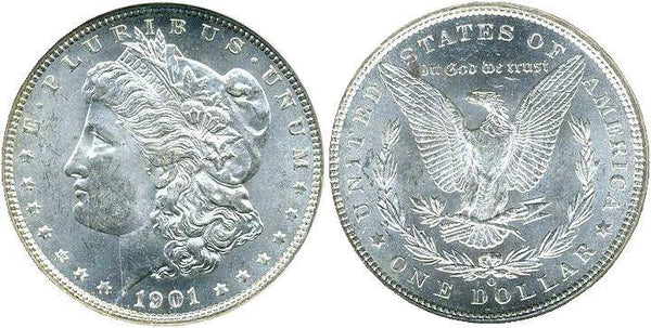 アメリカ　1ドル銀貨　1901年　未使用　NGC MS63 - 野崎コイン