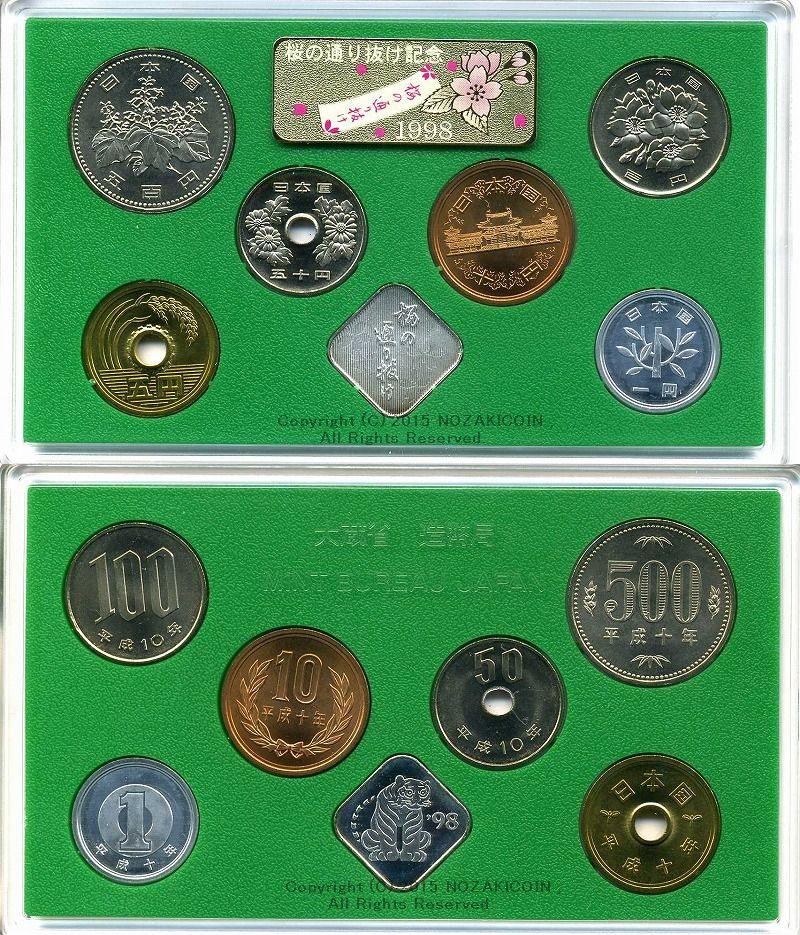 平成10年（1998年）　桜の通り抜け記念　貨幣セット - 野崎コイン