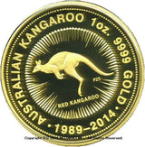 オーストラリア　カンガルー金貨25周年記念　100ドル　2014年 - 野崎コイン