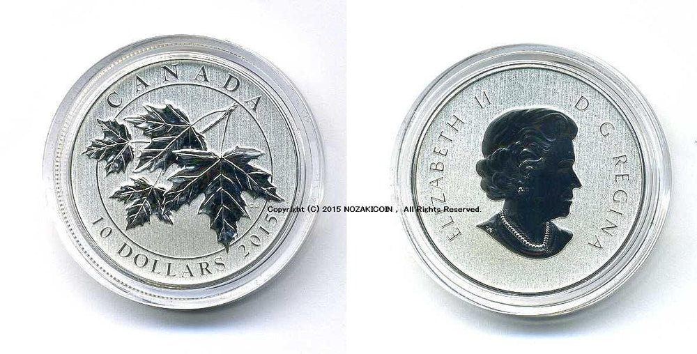 カナダ メイプルリーフ銀貨 2015 10ドル – 野崎コイン